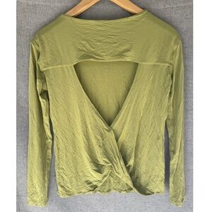 Elegant Olive Long Sleeve Women's Top